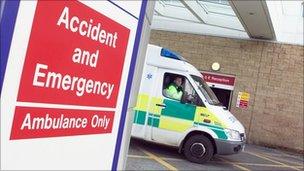 Ambulance at A&E