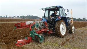 Colin Bowen ploughing (image: Simon Broad)