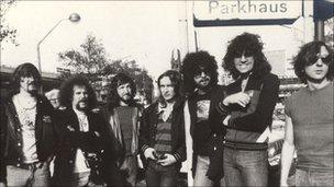 Bev (second from rght) with ELO in 1978