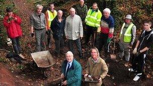 Members of the Ancient Cwmbran project