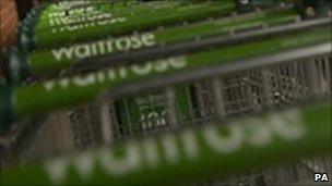 Waitrose trolleys