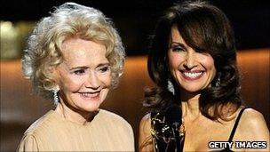 Agnes Nixon and Susan Lucci