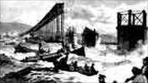 Illustration of the Tay Bridge disaster 1879
