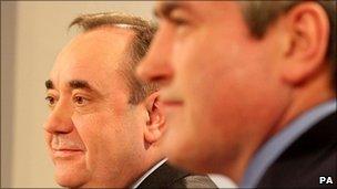 Alex Salmond and Iain Gray