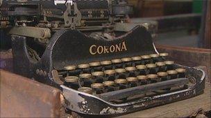 Typewriter sold at auction