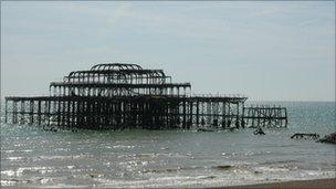 Brighton's famous West Pier