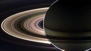 Saturn and its rings