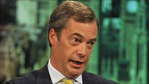 UKIP leader Nigel Farage