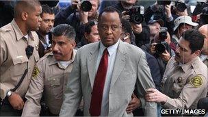 Dr Conrad Murray in a February 2010 file photo