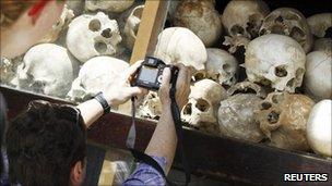 Genocide memorial in Cambodia