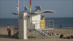 Lifeguards at Boscombe, Bournemouth