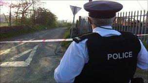 Police cordon south Armagh