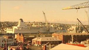 Falmouth docks and harbour