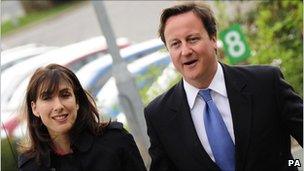 Samantha and David Cameron