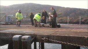 Waverley casualty at Scalasaig, Colonsay