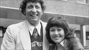 Elisabeth Sladen and Tom Baker