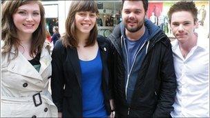 Group of young activists