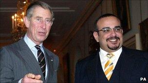 Prince Charles and Bahrain's Crown Prince, Salman bin Hamad Al-Khalifa