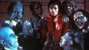 Michael Jackson appeared with zombies on the video to his song Thriller