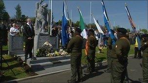 Dissident republican group, the Real IRA, staged a rally in Londonderry