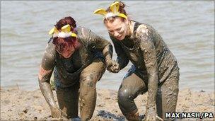 Competitors in the 2011 Maldon Mud Race