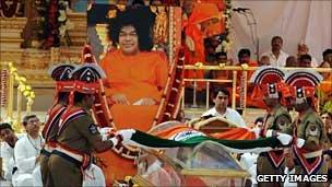 Funeral of Sathya Sai Babab