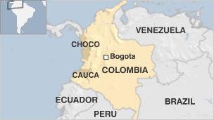 Map of Colombia
