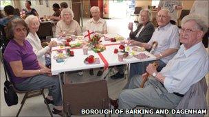 Guests at Volunteer Bureau combined party