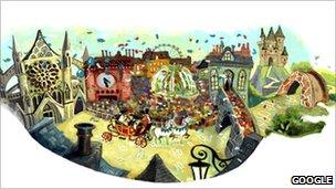 Royal wedding Google doodle