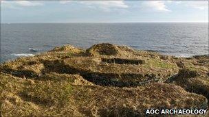 Nybster broch. Pic: AOC Archaeology