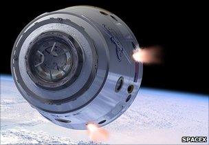 Dragon capsule artist impression