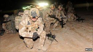 British troops in Afghanistan