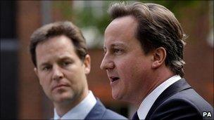 Nick Clegg and David Cameron