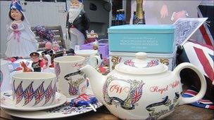 Royal wedding souvenirs