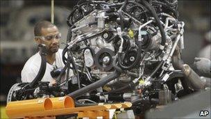 Worker at a Chrysler factory in Detroit