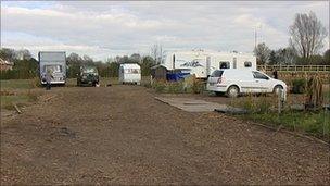 Greenbelt land in the village of Meriden that travellers have applied to develop