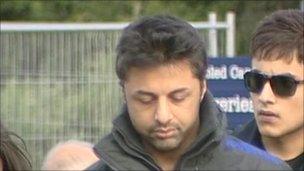 Shrien Dewani arriving at Belmarsh Magistrates' Court on 3 May 2011