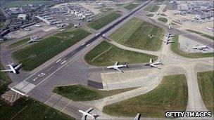 Heathrow airport runway