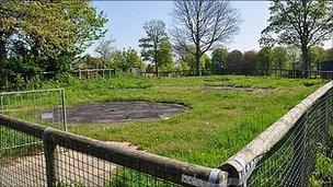 Site of the proposed skate park at Beau Sejour