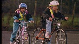 girls on bikes