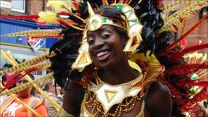 Dancer at Leicester Caribbean Carnival 2010