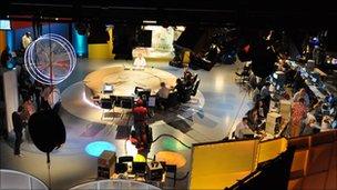 BBC Scotland's election studio