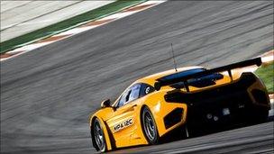 McLaren MP4-12C GT3 racing car