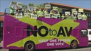 'No to AV' battle bus