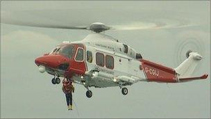 Coastguard helicopter