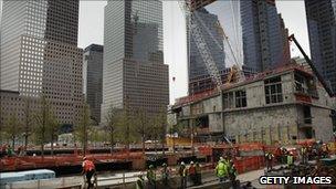 Ground Zero in New York - 2 May 2011