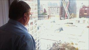 Mark Mardell looks over the Ground Zero site