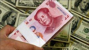 Yuan and dollar notes