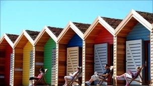 Beach huts