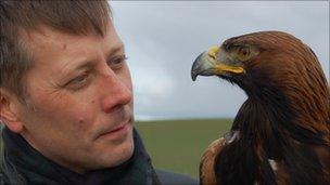 BBC Scotland's David Miller looks at an eagle